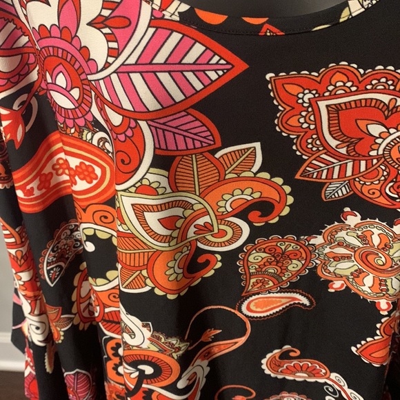 Maria Gabrielle Paisley Print Stretch Jersey Tunic NWT - Picture 3 of 9